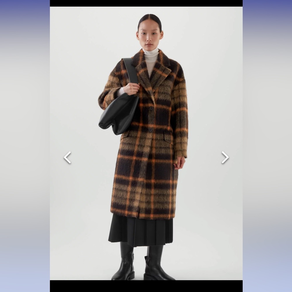 Cos tailored checked coat sold out everywhere